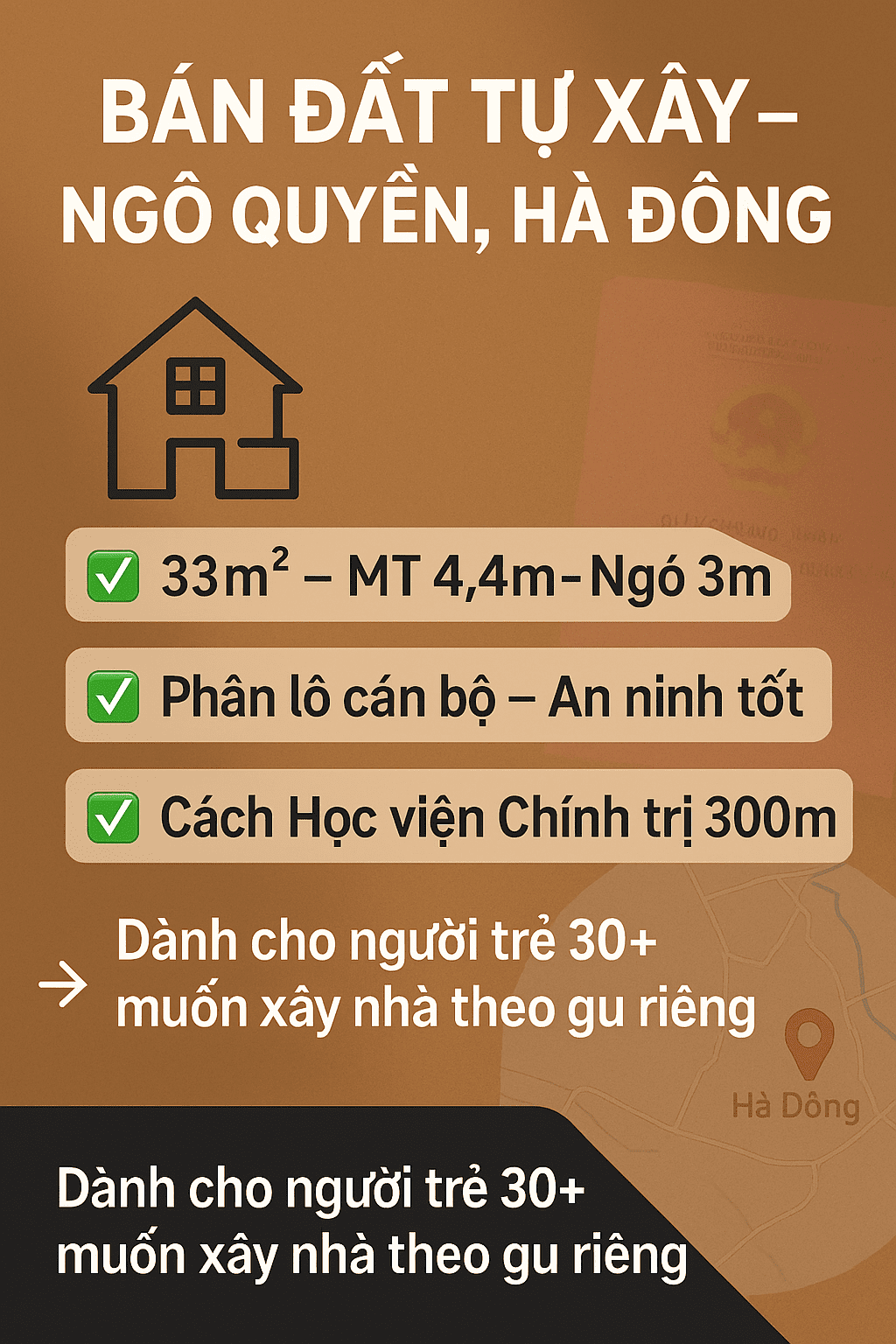bán đất ngô quyền hà đông