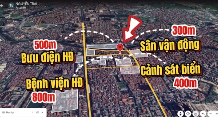 BÁN NHÀ NGUYỄN TRÃI HÀ ĐÔNG 3 MẶT NGÕ