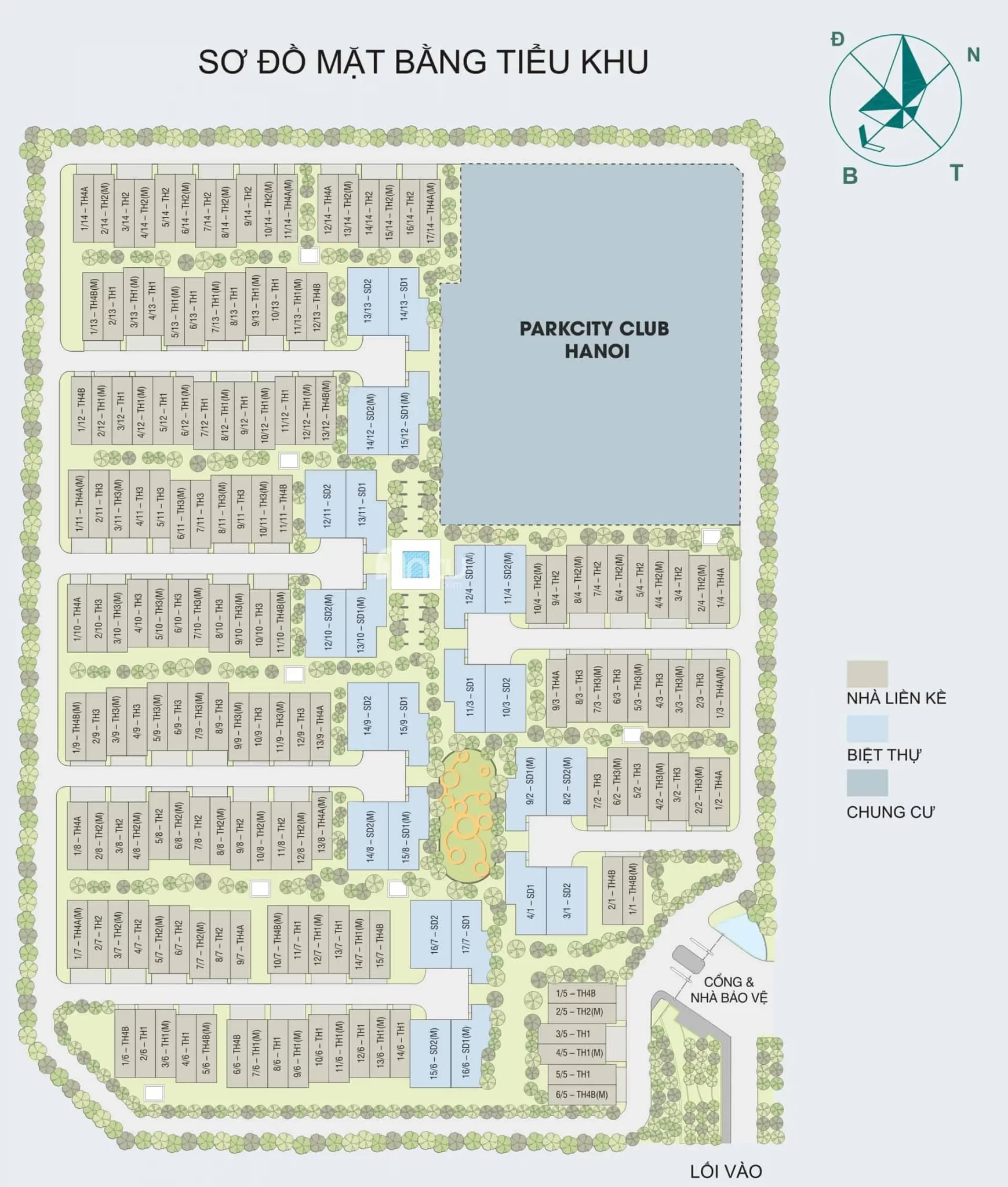 MẶT BẰNG NADYNE GARDEN PARKCITY HÀ NỘI